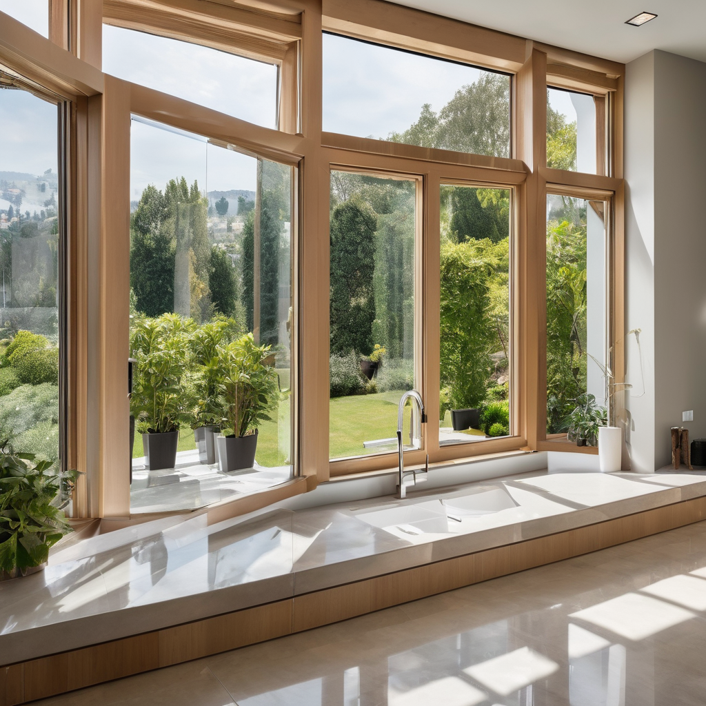 Modern window service providers business environment for home improvement company