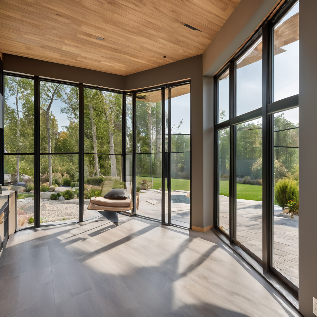 Professional window installation companies project completion showcase with modern home exterior and high quality craftsmanship